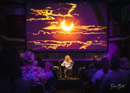 Screen Image: Dr John Goldsmith Photo: Fiona Birt WA Museum Boola Bardip Perth Screen Image: Dr John Goldsmith Photo: Fiona Birt WA Museum Boola Bardip Perth